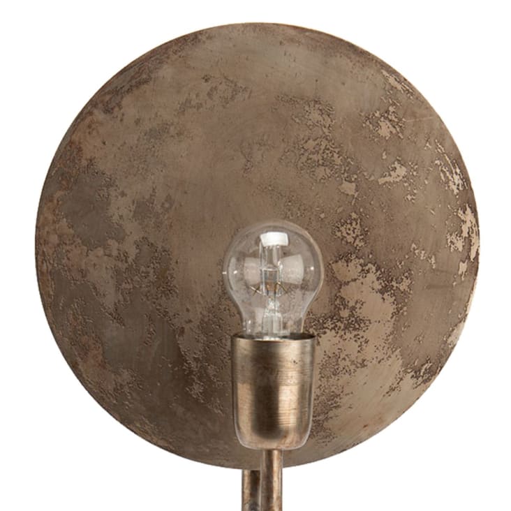 Lampe à poser Lune argentée en métal-LUNE cropped-3