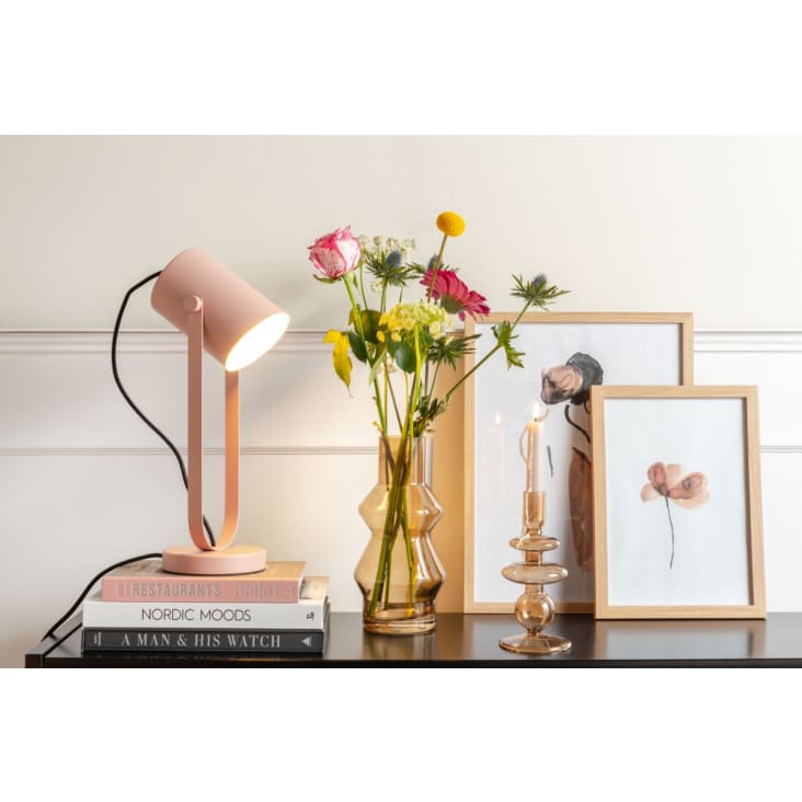 Lampe de table gris rose H41,5cm-SNAZZY cropped-6