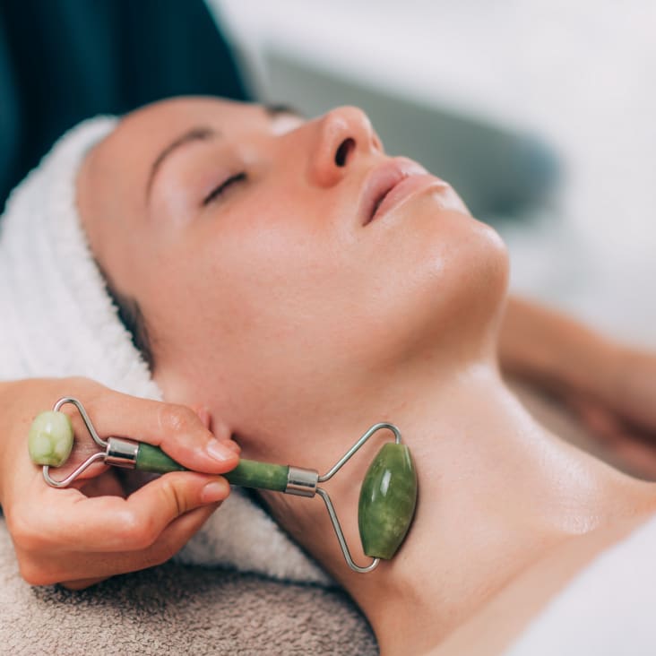 Masajeador facial jade opiniones clearance