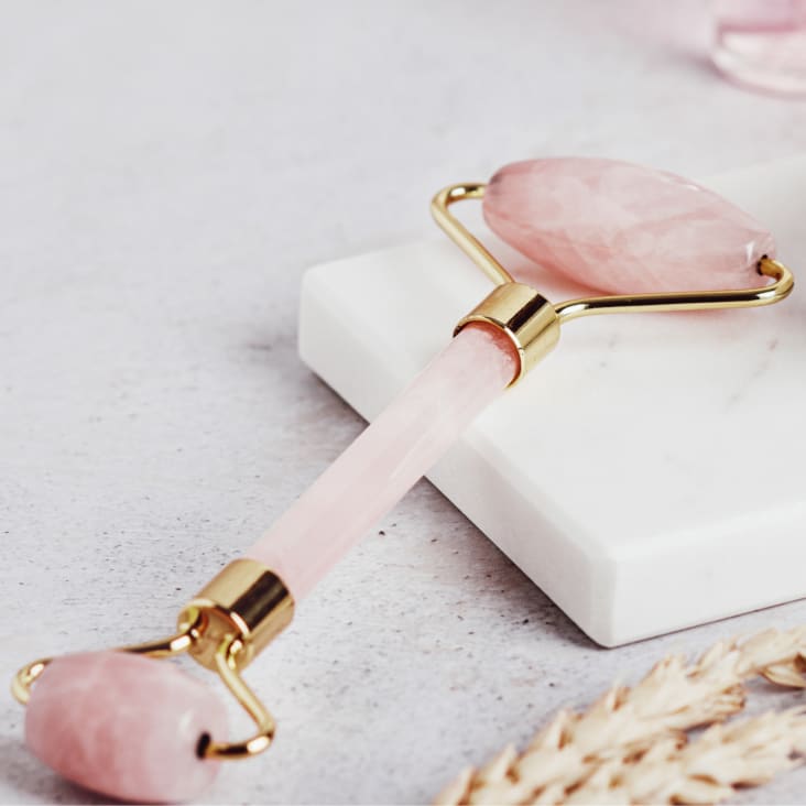 Face Roller Rodillo De Cuarzo Rosa Amazon Facial Roller Roller De