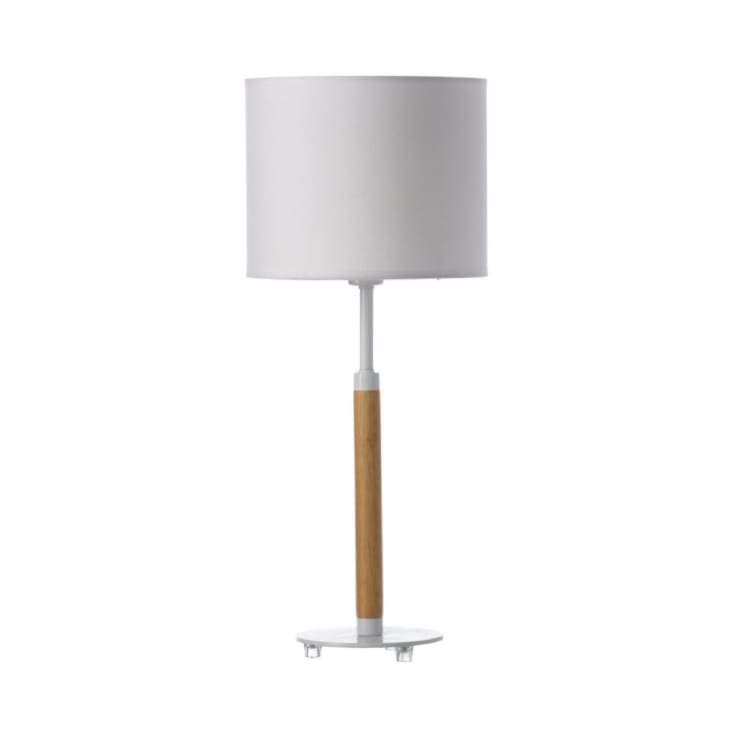 Lampe à poser bois et métal bicolore H52cm-BOIS
