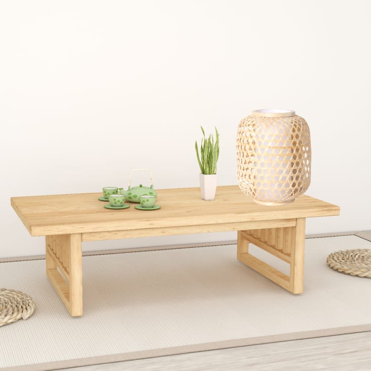Lampe de table en bamboo naturel-Organic cropped-3