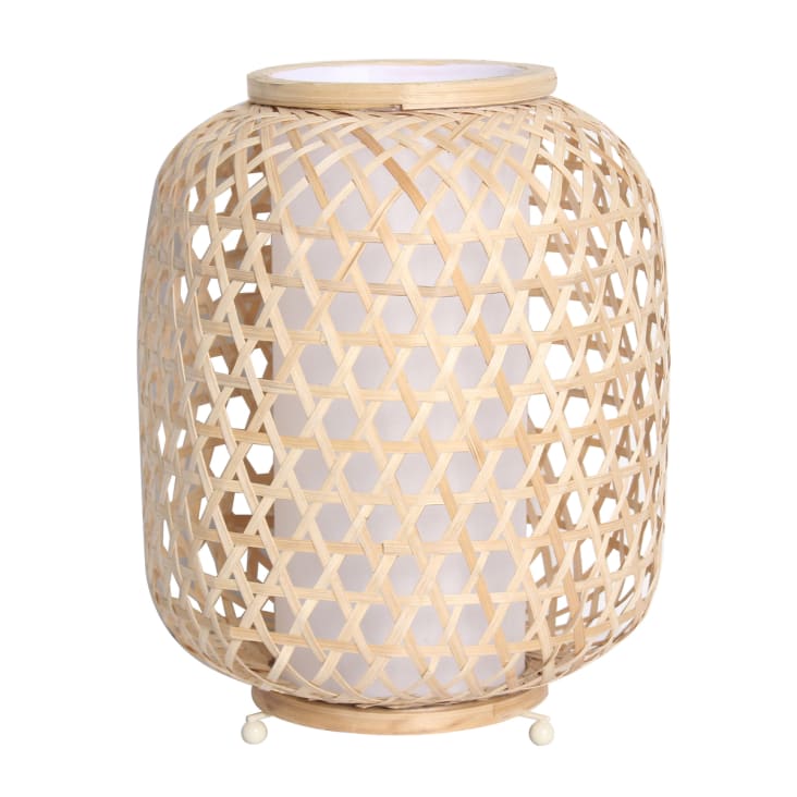 Lampe de table en bamboo naturel-Organic cropped-4
