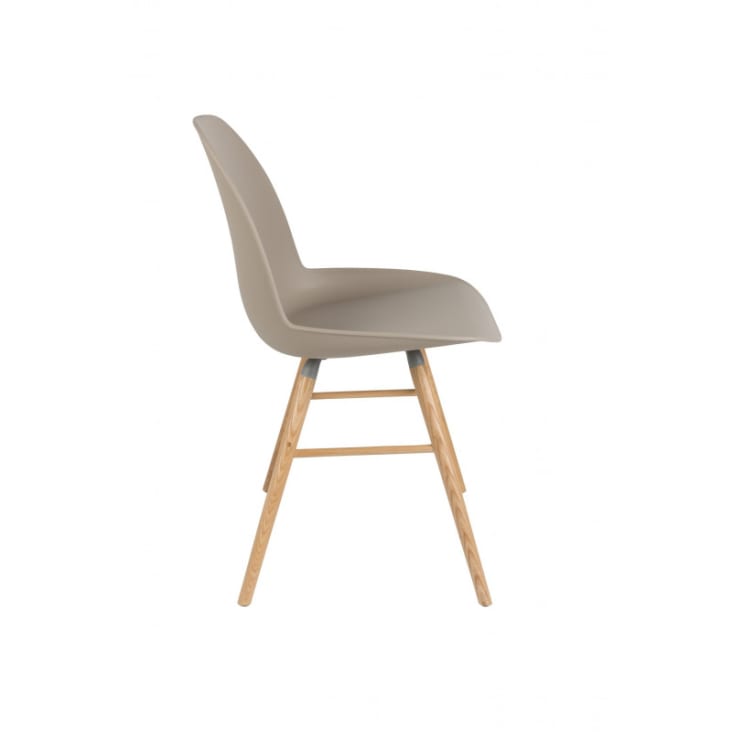 Chaise design en bois taupe-Albert kuip cropped-2