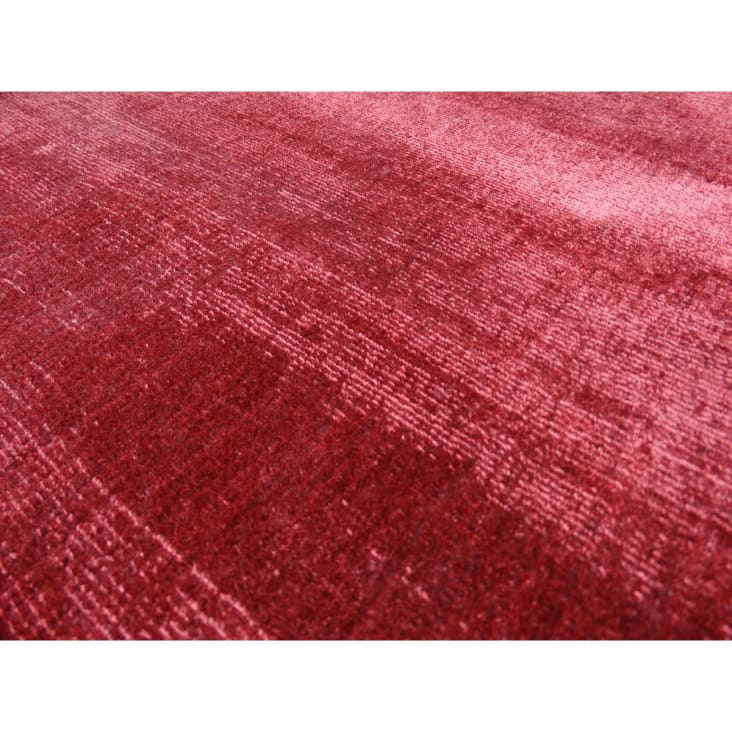 Tapis moderne en viscose rose rouge 160x230 cm-LUXOR cropped-4