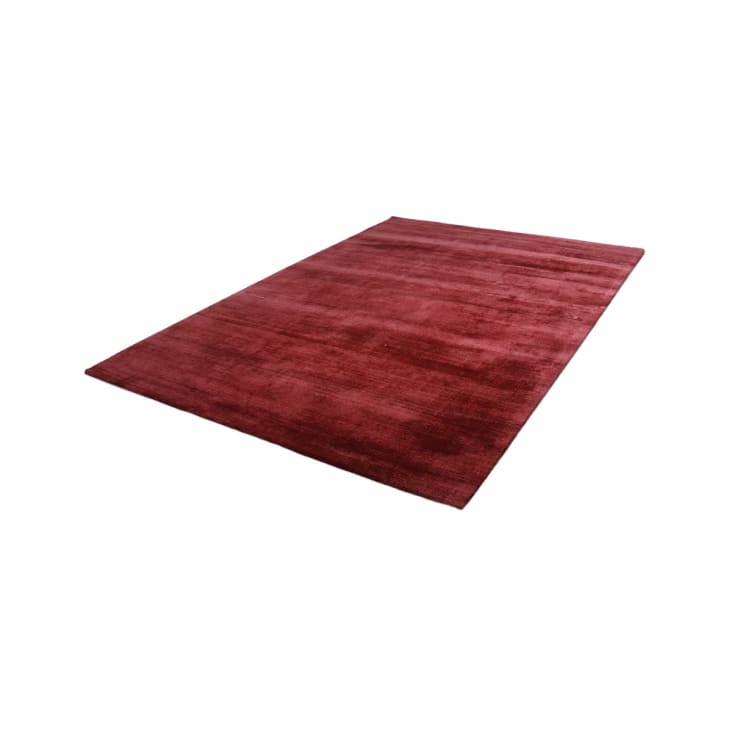 Tapis moderne en viscose rose rouge 160x230 cm-LUXOR cropped-5