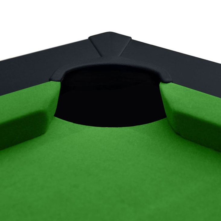 Table de billard convertible noire tapis vert-Eddie cropped-4