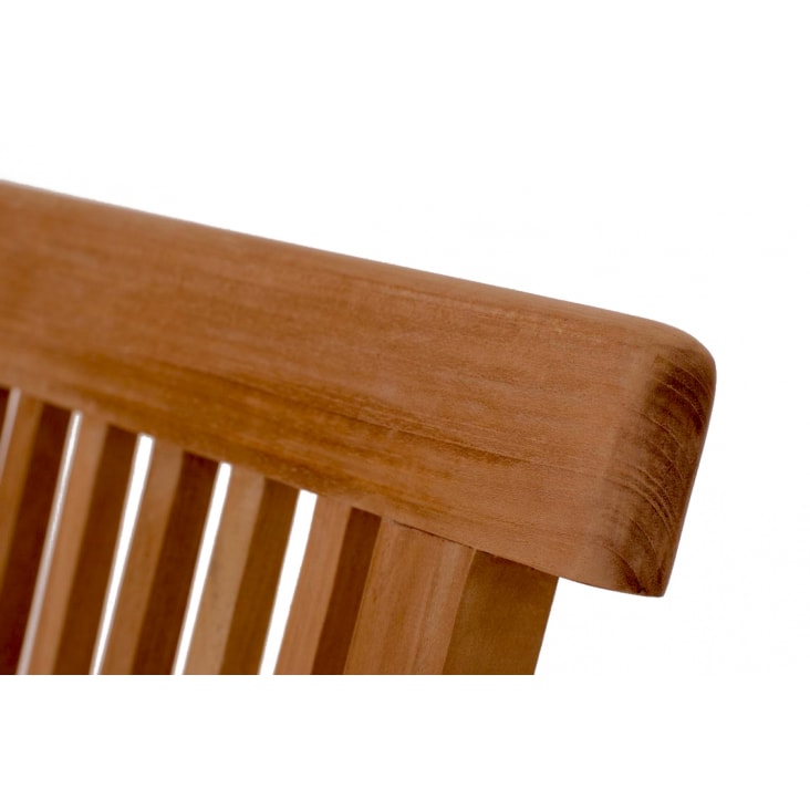 Table de jardin rectangulaire et 6 chaises en teck huilé-Lubok cropped-5