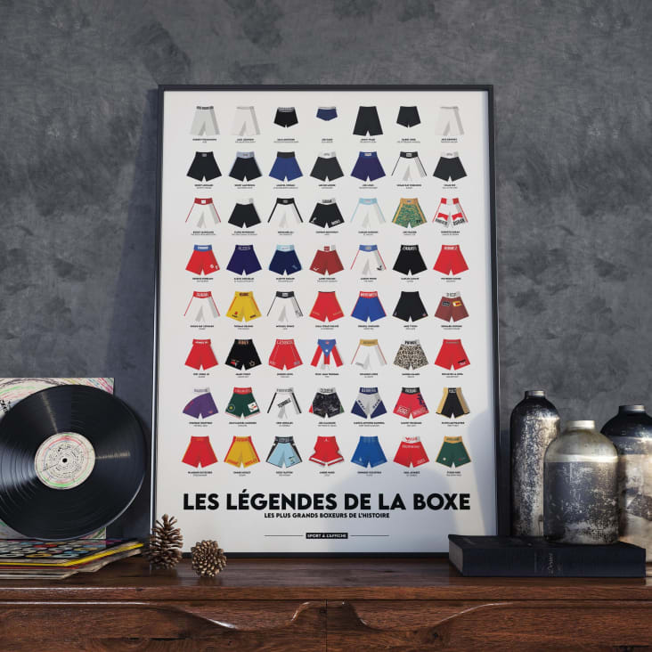 Affiche Boxe - Les Légendes de la Boxe - 40 x 60 cm-SPORTS DE COMBAT cropped-5