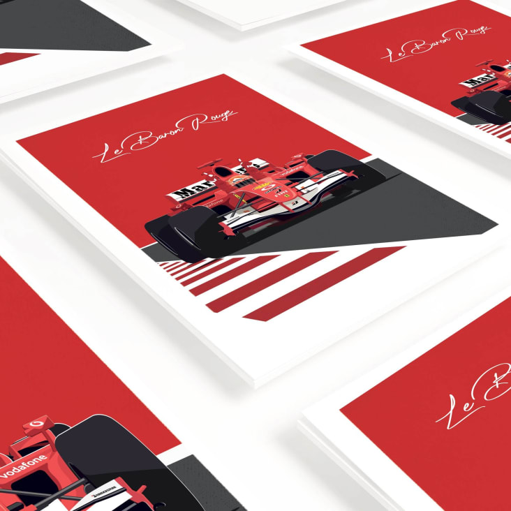 Affiche Formule 1 - Le Baron Rouge 40 x 60 cm AUTO-MOTO