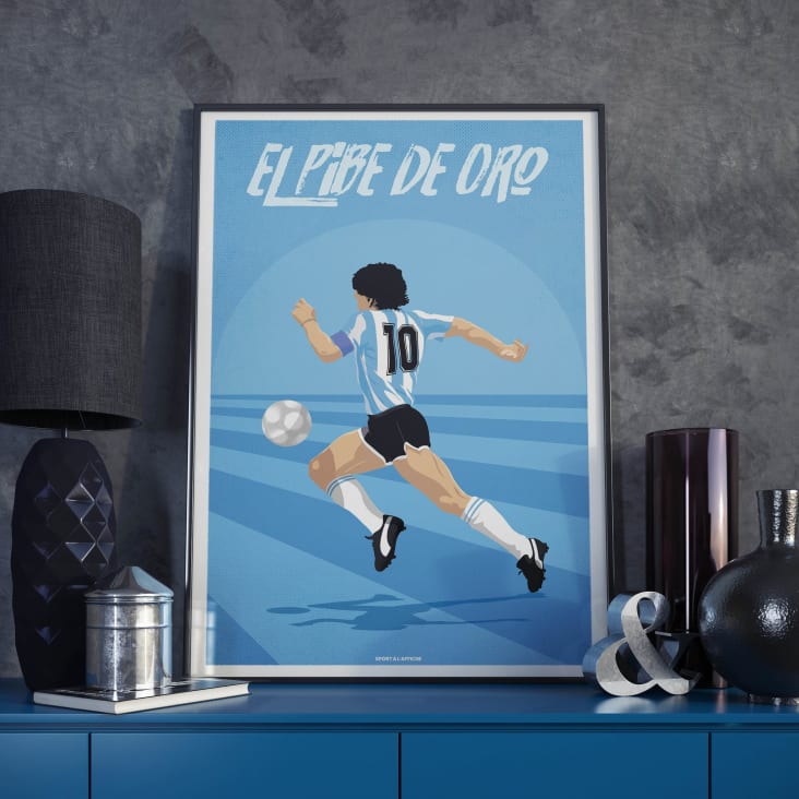 Affiche Football - Diego El Pibe de Oro 30 x 40 cm FOOT