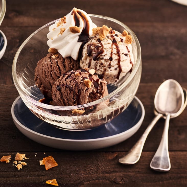 Lot De 6 Coupes à Dessert Tahiti En Verre - 23 Cl, Ø100 X H80 Mm, Surface Striée