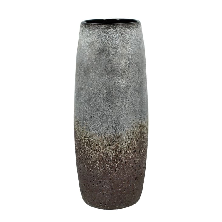 Vase gris et taupe en verre h35cm-Terea