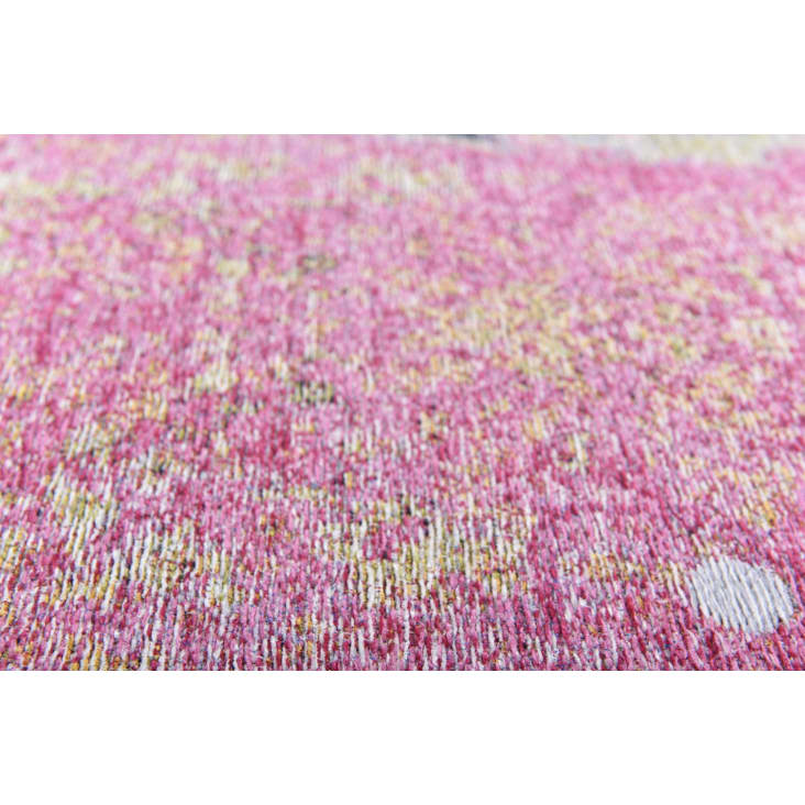Tapis salon tissé plat - rose foncé multi 190x280 cm-COSIMA cropped-2