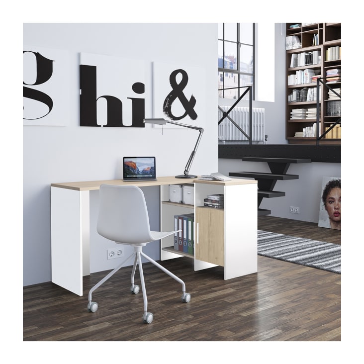 Kallax para crear espacio de almacenaje en el escritorio  Home office  design, Home office decor, Home office organization