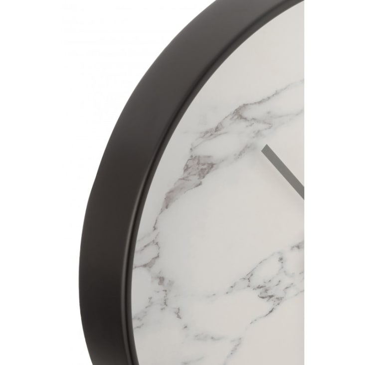Horloge plastique noir D40cm-EFFET MARBRE cropped-4