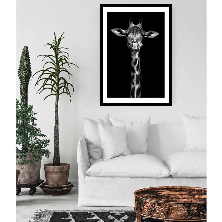 Affiche girafe haute en portrait sans cadre 30x45cm cropped-3