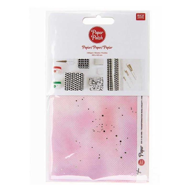 Papel de parches desenfoque - rosa y morado - 30 x 42 cm PATCH