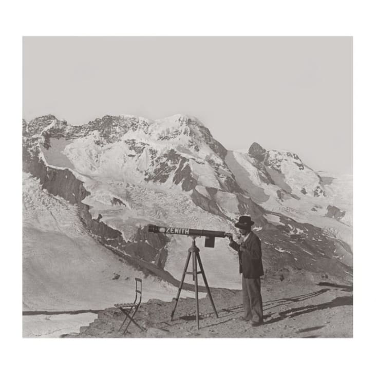Photo ancienne noir et blanc montagne n°59 alu 40x40cm-MONTAGNE
