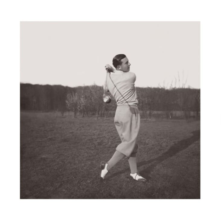 Photo ancienne noir et blanc golf n°67 cadre noir 70x70cm-SPORT cropped-2