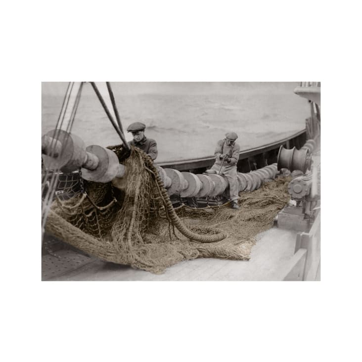 Photo ancienne couleur pêche n°03 cadre noir 30x45cm-KELEPOQ COULEUR