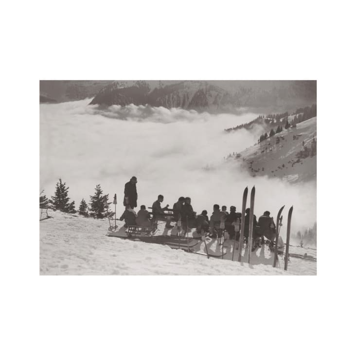 Photo ancienne noir et blanc montagne n°88 cadre noir 40x60cm-MONTAGNE