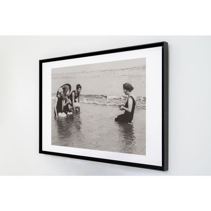 Photo ancienne noir et blanc mer n°54 cadre noir 40x60cm-MER cropped-3