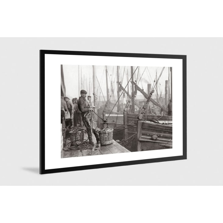 Photo ancienne noir et blanc pêche n°30 alu 30x45cm-PECHE cropped-3