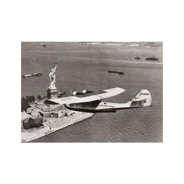 Photo ancienne noir et blanc avion n°21 alu 60x90cm-DANS LES AIRS