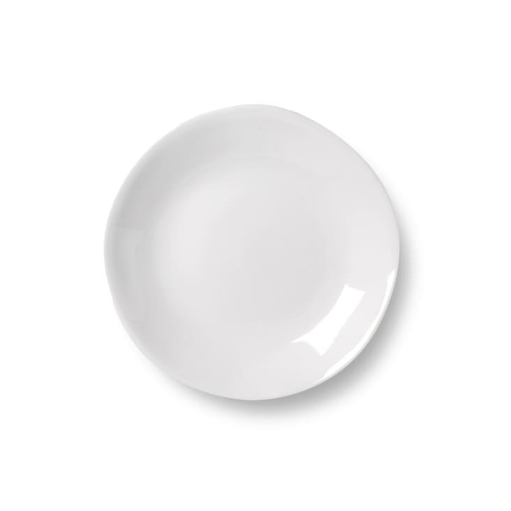 Soucoupe porcelaine blanche brillante D13cm-AFFAMÉE