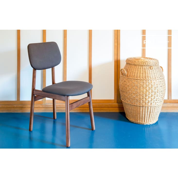 Sedia in legno marrone-Larsson cropped-3