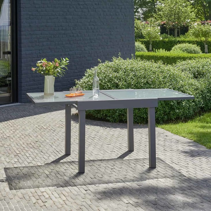 Table de jardin en aluminium extensible