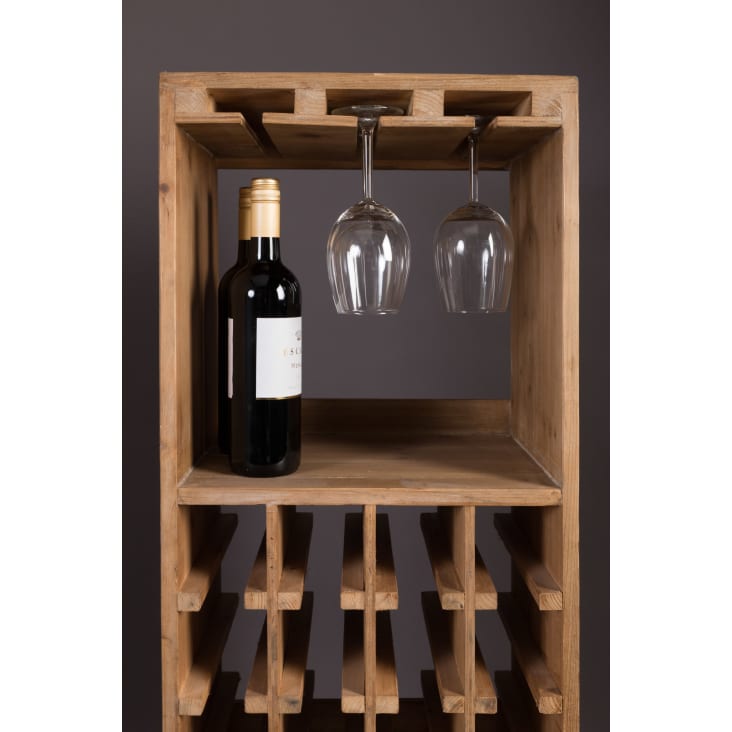 Botte di Vino in Legno di Mogano, colore Marrone, 38x20x40 cm