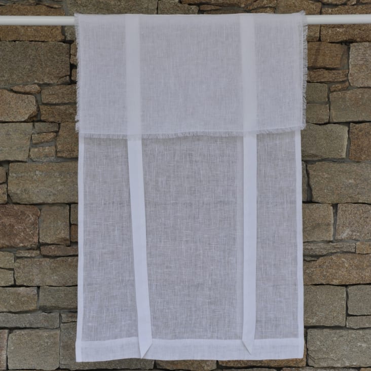 Tenda regolabile lino lavato (140 x max 270 cm) Louise Beige - Tende