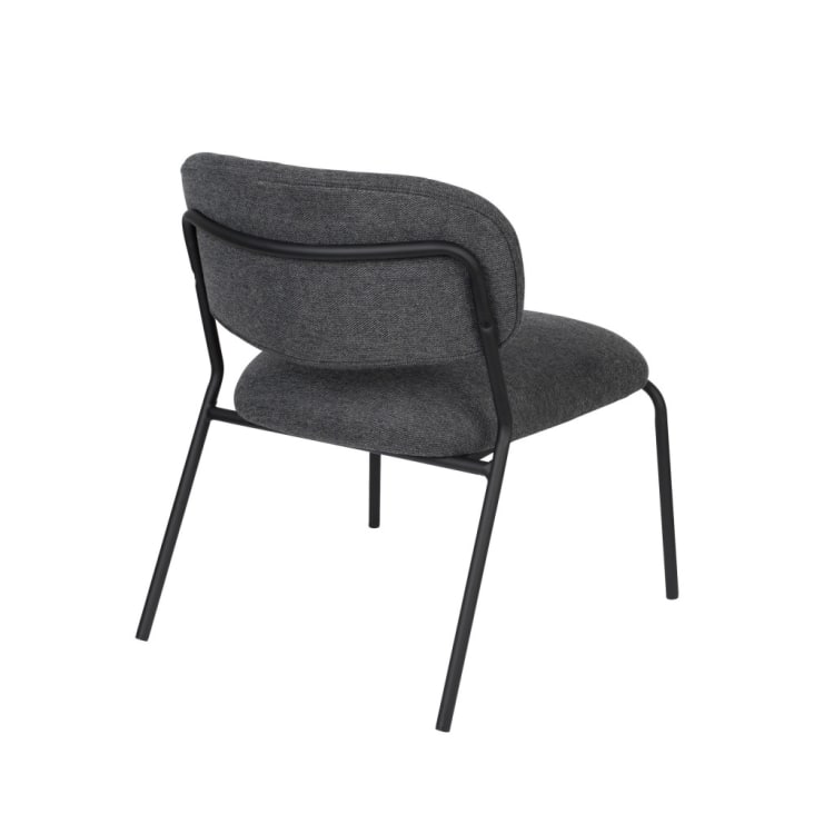 2 chaises lounge pieds noirs gris foncé-Jolien cropped-5