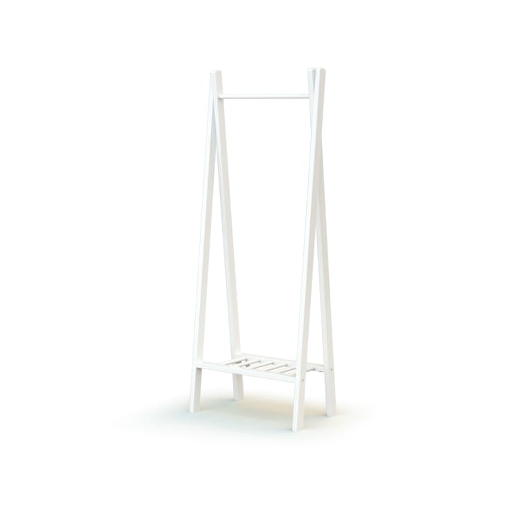 Perchero infantil en madera blanco 50 x 30 x 130 cm