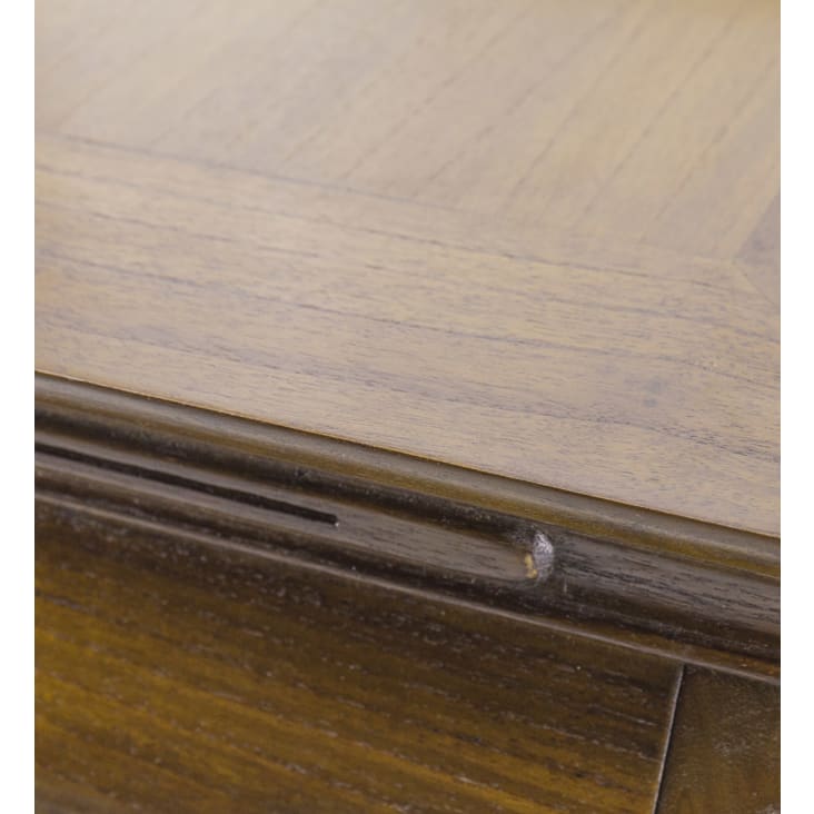 Table basse en bois marron L 60 cm-Star cropped-4