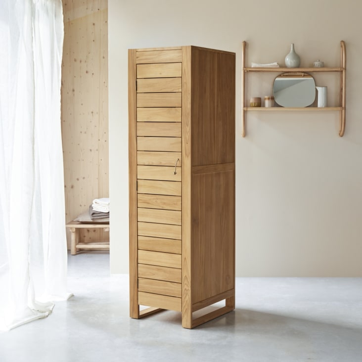 Baúl de acacia de 80 cm - Mueble de almacenaje para el dormitorio - Tikamoon
