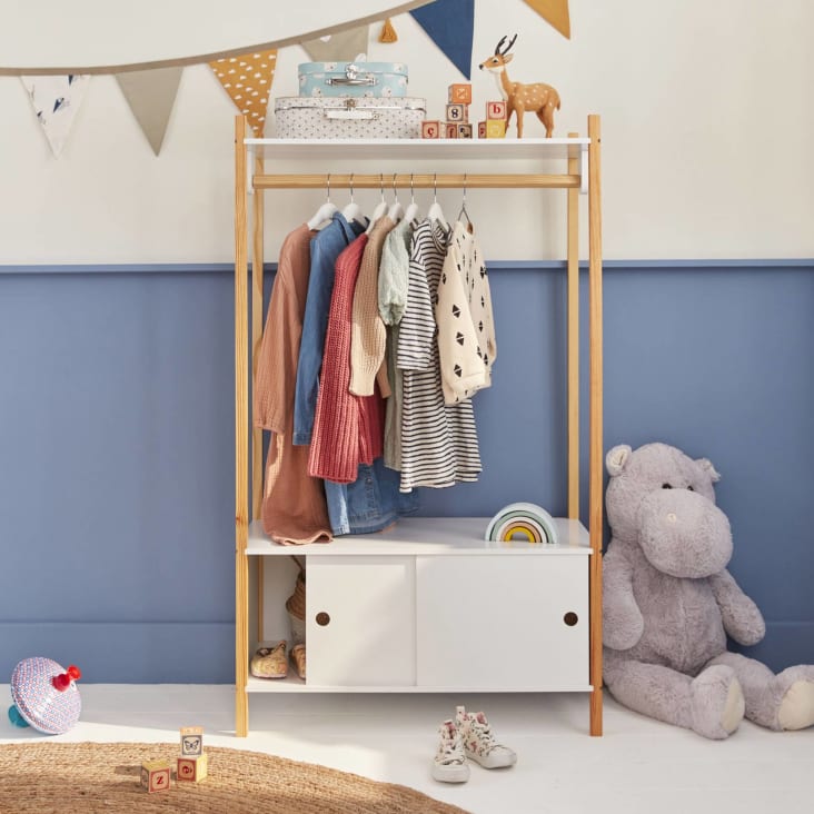 Armoire dressing design enfant avec espace penderie - Concept Vox