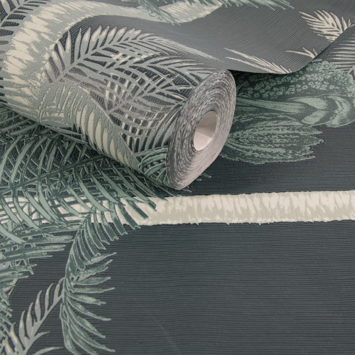 Papier peint intissé palmiers exotiques vert 1005x52cm cropped-3