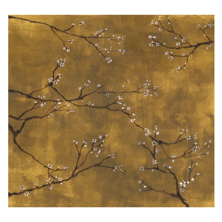 Fototapete Chinesische Blüte Gelb 300x280 cm Maisons du Monde