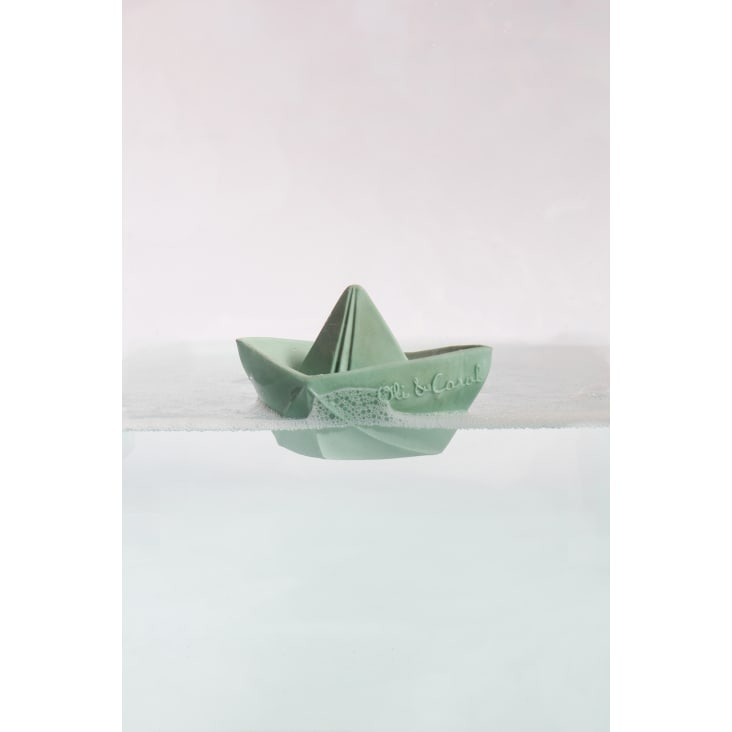 Jouet de bain bateau origami  Menthe cropped-3