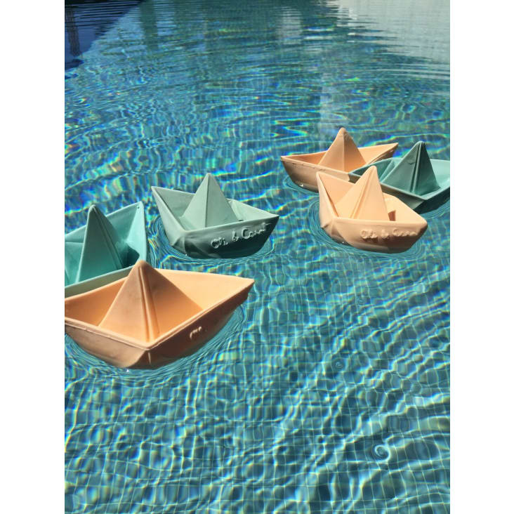Jouet de bain bateau origami  Menthe cropped-6