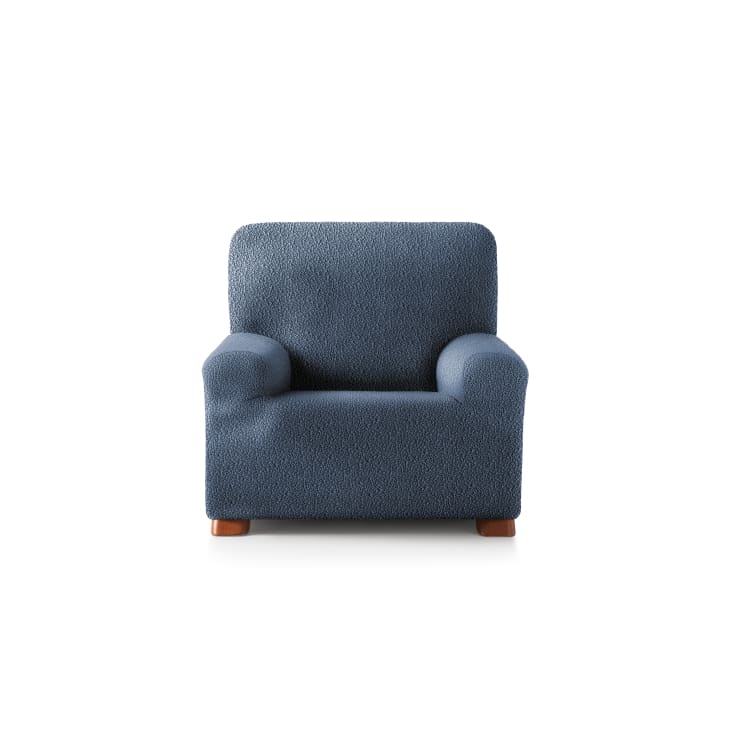 Housse de fauteuil extensible bleu 80 - 130 cm-EYSA