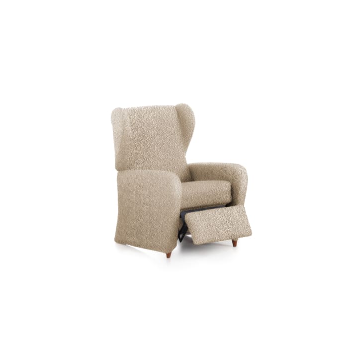 Housse de fauteuil relax extensible beige 60 - 85 cm-EYSA