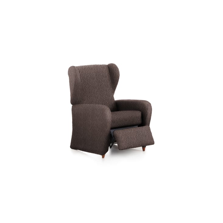 Housse de fauteuil relax extensible marron 60 - 85 cm-EYSA