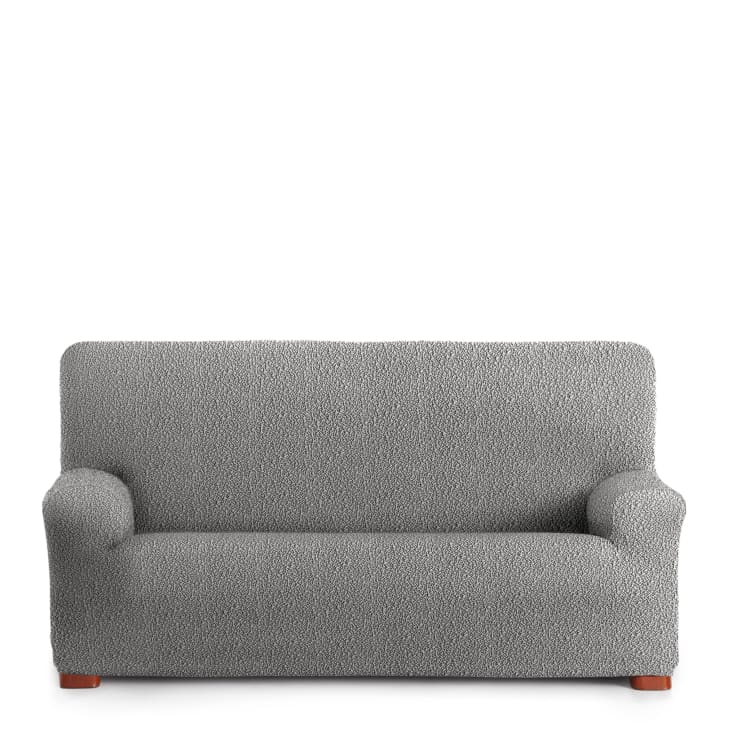 Funda de sofá 2 plazas elástica gris claro 140 - 200 cm-EYSA