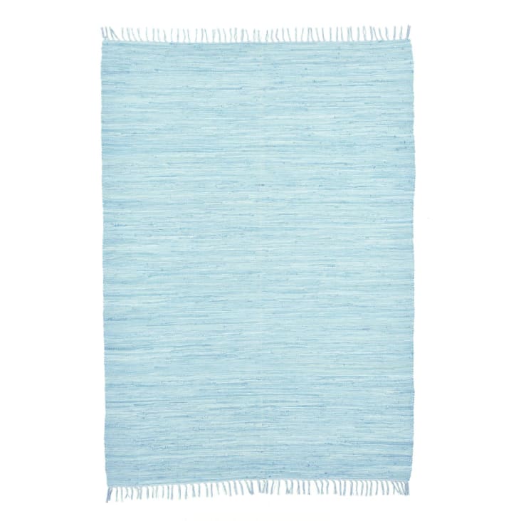 Tappeto reversibile in cotone intrecciato a mano - blu - 120x180 cm HAPPY  COTTON