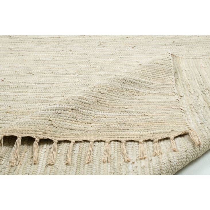 Tapis réversible en coton - tissé à la main - naturel 60x120-HAPPY COTTON cropped-6