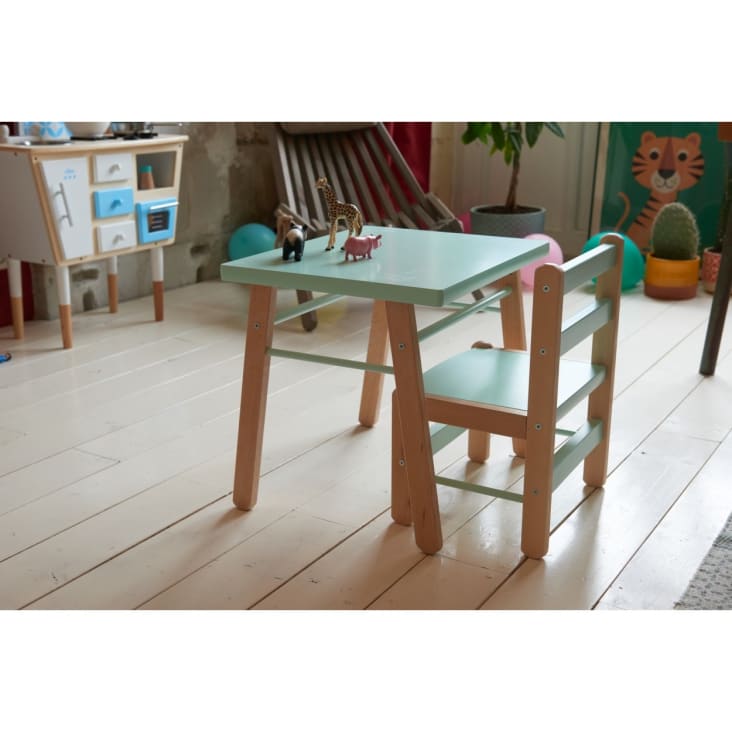 Bureau enfant et table en bois